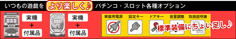 いつもの遊戯をより楽しく♪パチンコ・スロット各種オプション